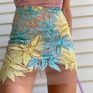 for love and lemons x nasty gal wildflower skirt